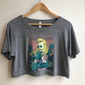 Best Coast concert crop tee